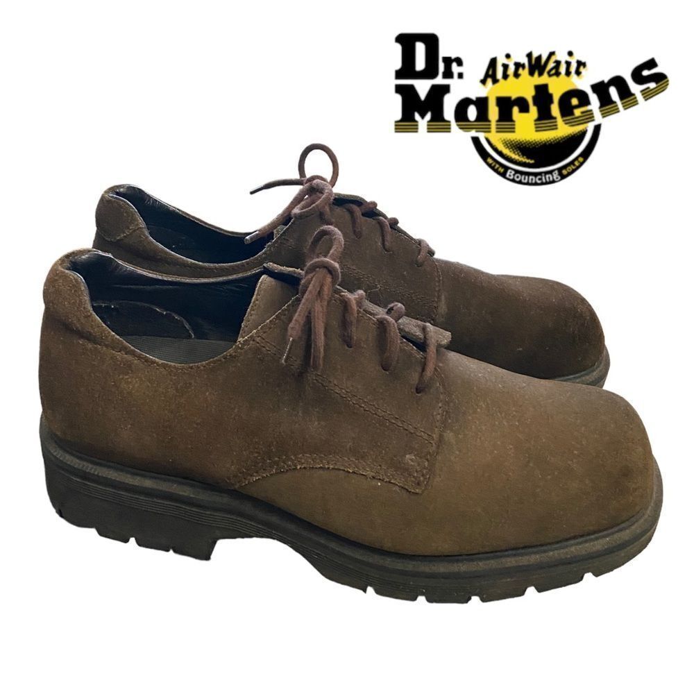 Dr. Martens Vintage Men's Brown Suede Leather Oxford Leather Shoes 9